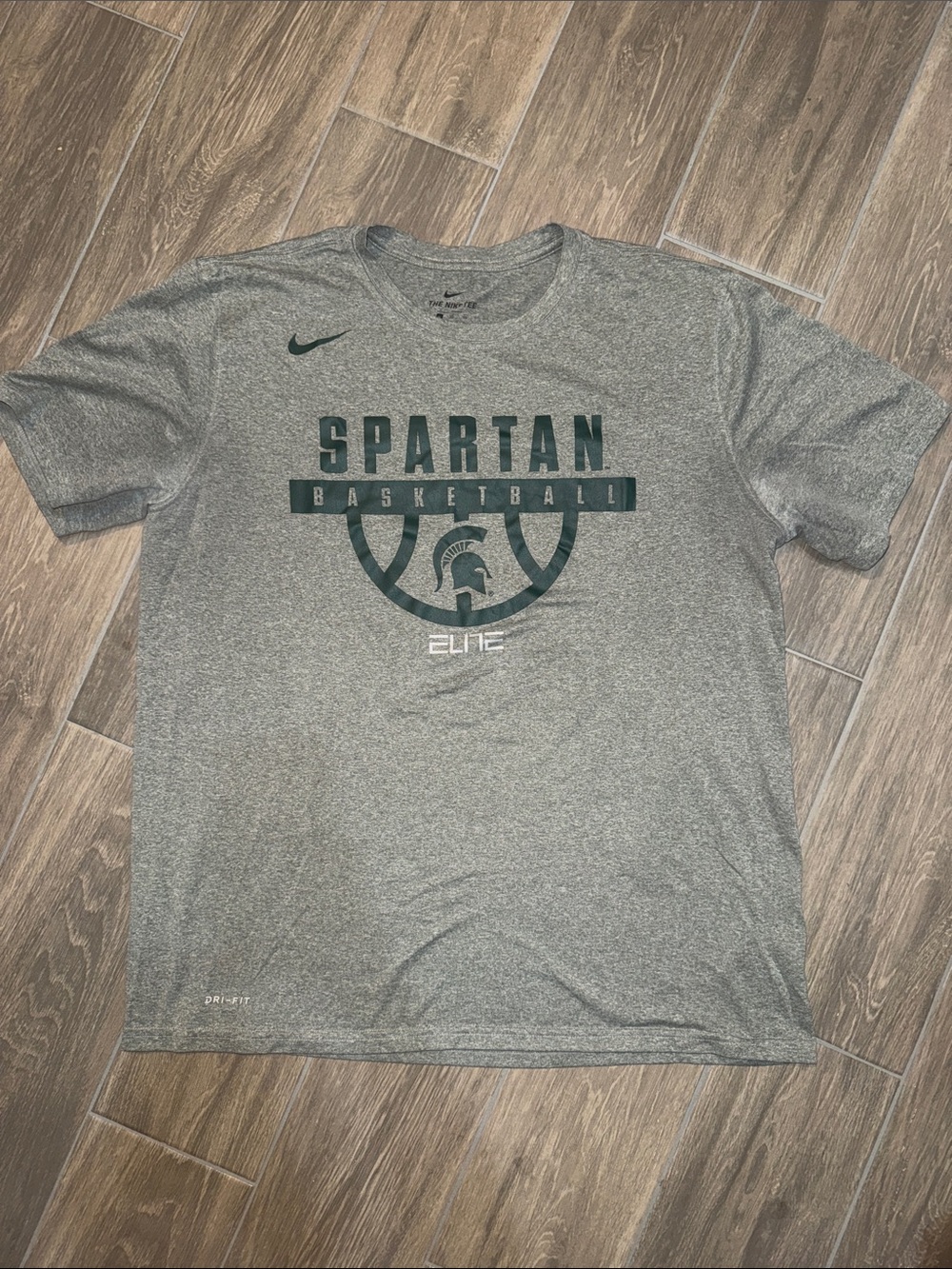 Nike Gray Spartan Basketball Dri-FIT Tee